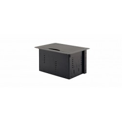 TBUS-10xl (Модуль для подключения кабелей, встраиваемая в мебель коробка с убирающейся крышкой)
